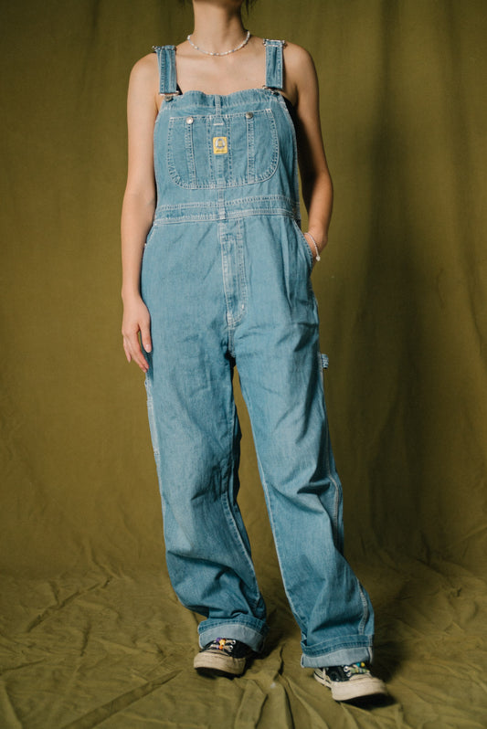 1990s Wrangler Overalls Light Wash