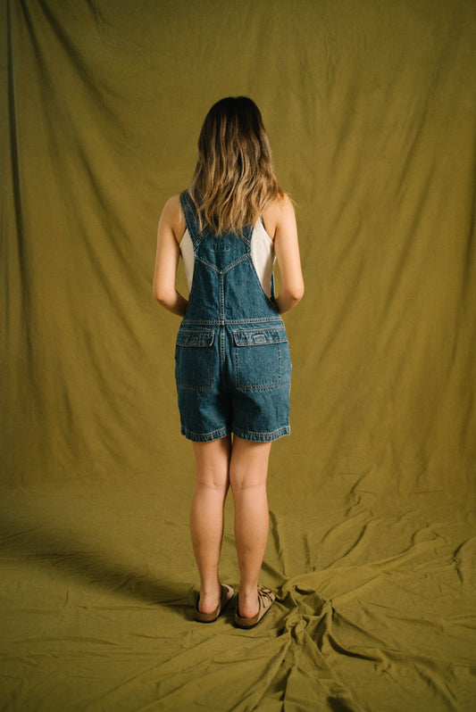 1990s Mid Wash Dungarees