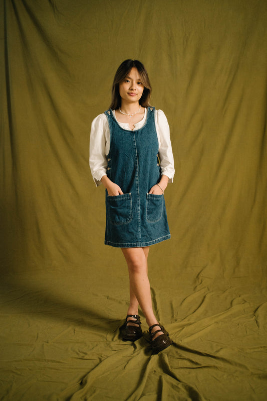 1990s Denim Mini Dress