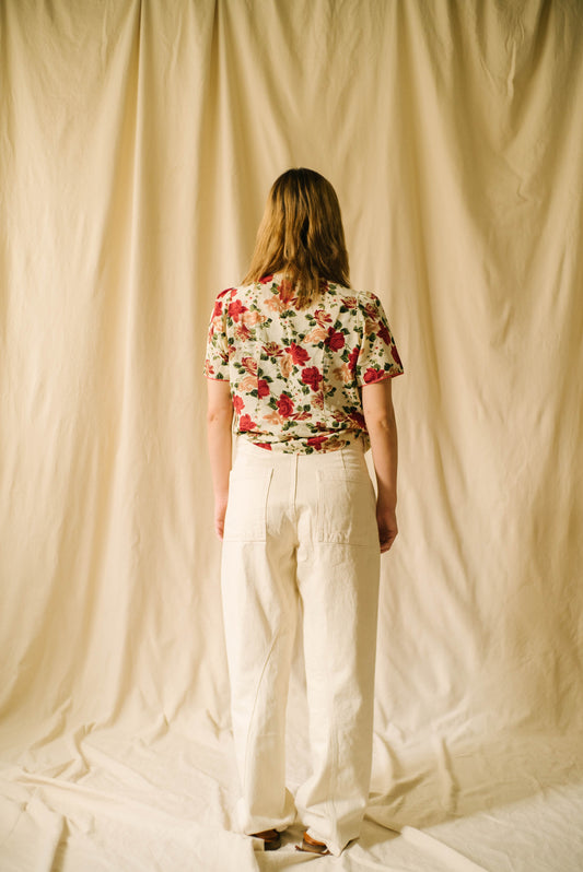 1980s Rose Top